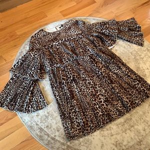 Cheetah Ruffle Dress